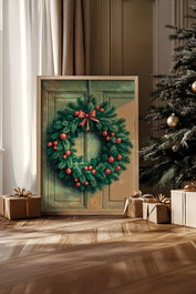 Wallity Pintura Decorativa Enmarcada Nwyearsngmdl8 33 x 48 cm Marco Madera Maciza Papel Fotográfico